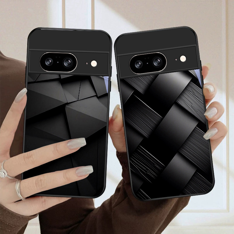 Phone Cases Google Pixel 10 Pro - 다크 기하학적 질감의 구글 픽셀 10