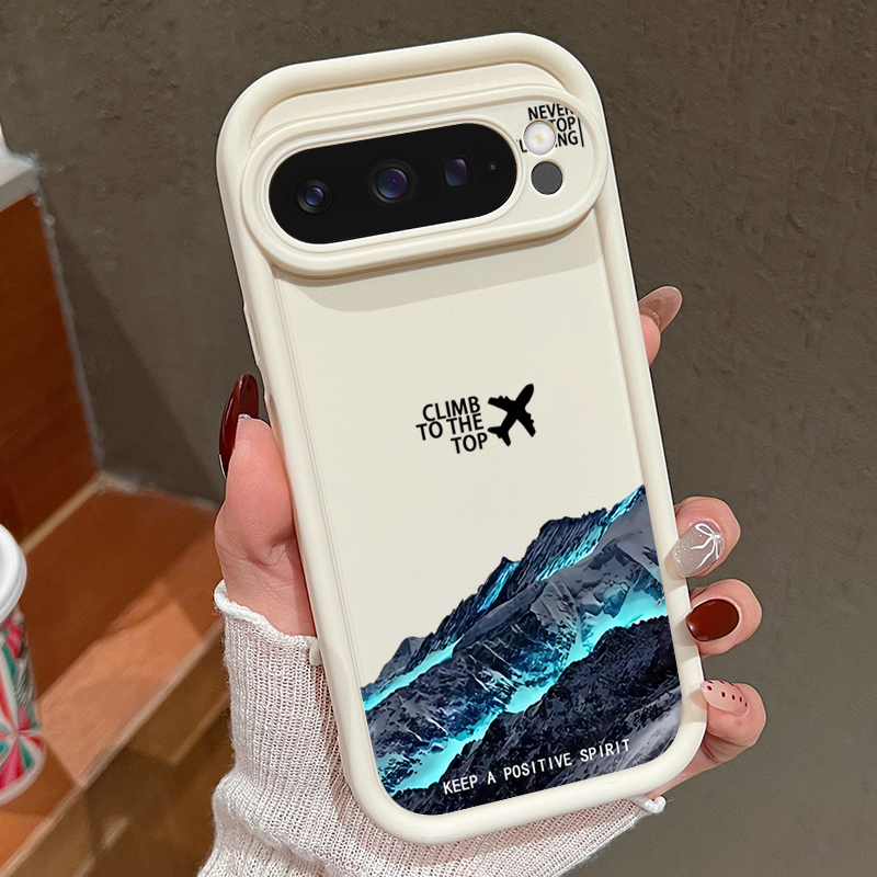Phone Cases Google Pixel 10 Pro - 비행기 눈산 패턴 폰 케이스 구글