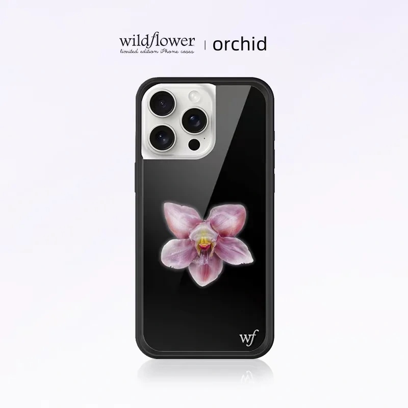 Phone Cases Wildflower - 야생화 INS 블랙 퍼플 핑크 꽃