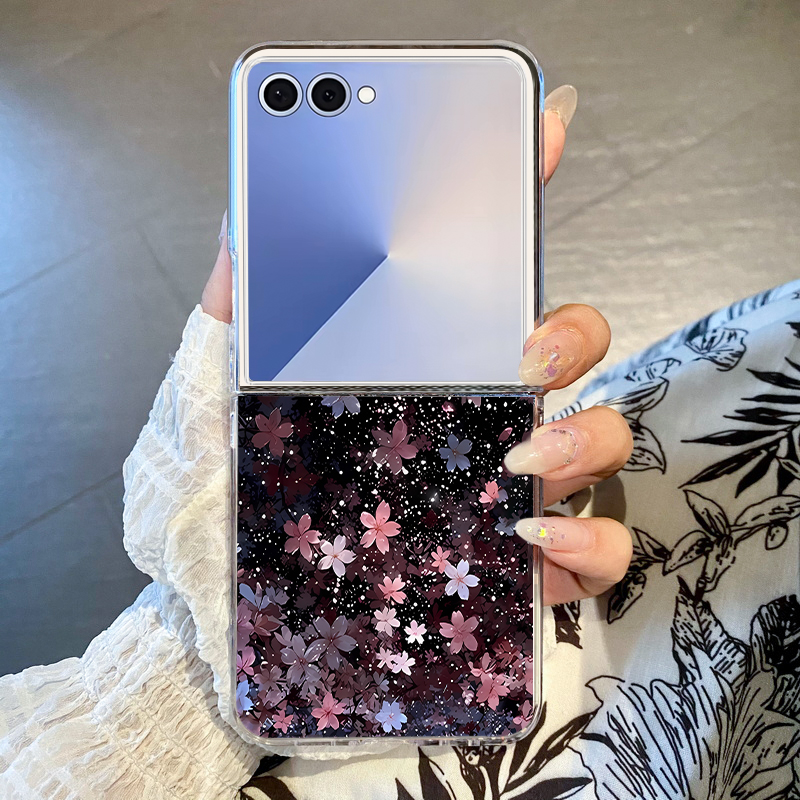 Phone Cases For Samsung Galaxy - 벚꽃 무늬 삼성 갤럭시 Z 플립