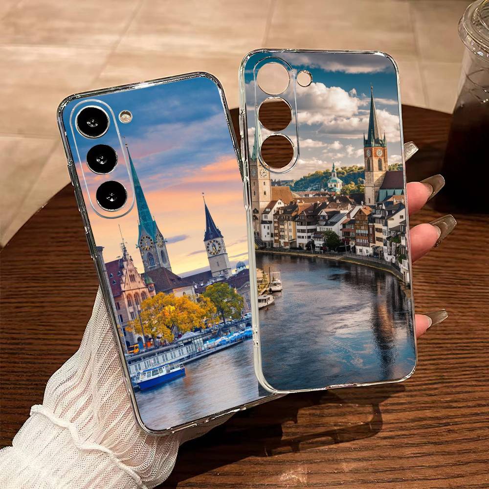 Zurich Phone Cases - 취리히 스타일의 투명한 삼성 A10, 12,