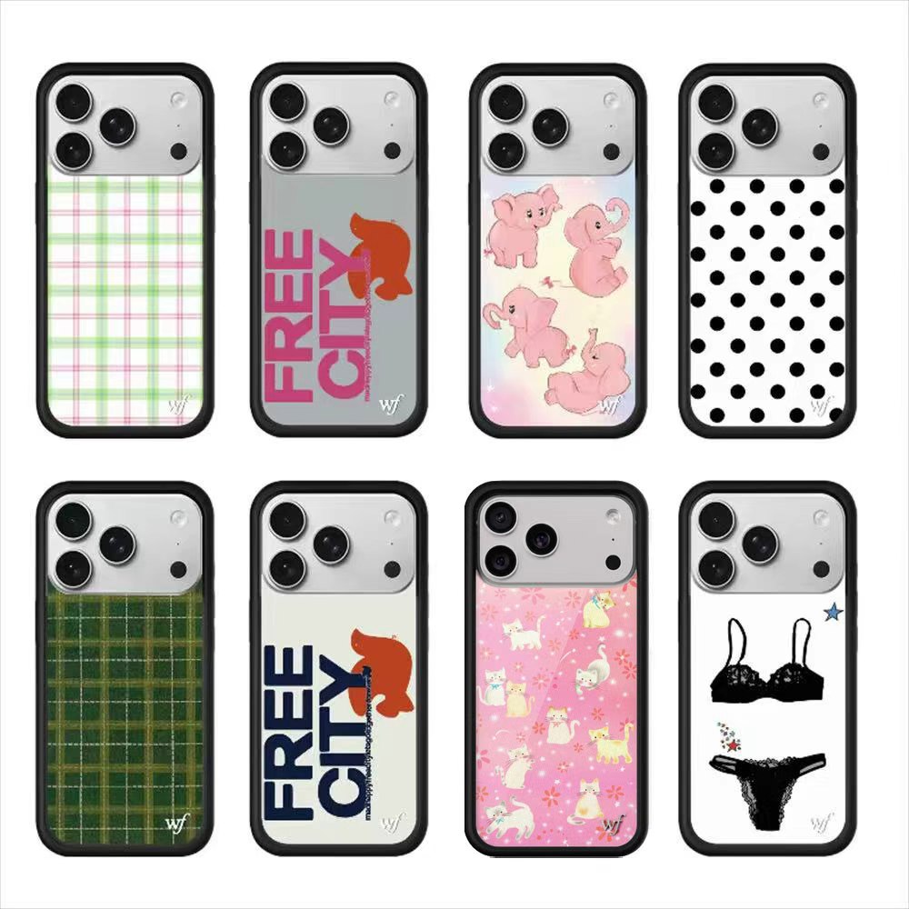 Phone Cases Wildflower - 와일드플라워 INS 핑크 엘리펀츠 클레어 드레이크