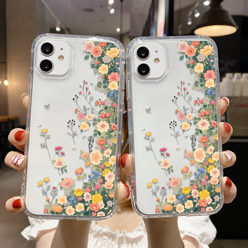 봄꽃과 나비 무늬가 프린트된 충격 방지 아이폰 케이스  - Phone Cases Wildflower 리뷰 및 가격