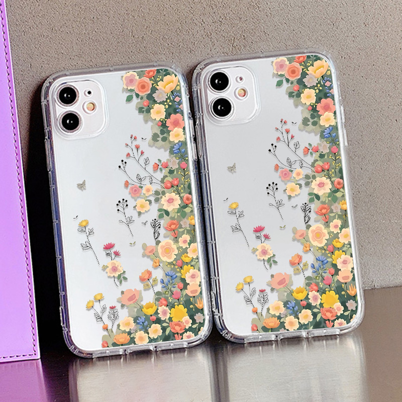 봄꽃과 나비 무늬가 프린트된 충격 방지 아이폰 케이스  - Phone Cases Wildflower 리뷰 및 가격