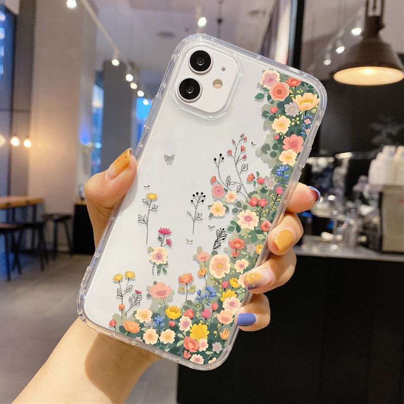 봄꽃과 나비 무늬가 프린트된 충격 방지 아이폰 케이스  - Phone Cases Wildflower 리뷰 및 가격