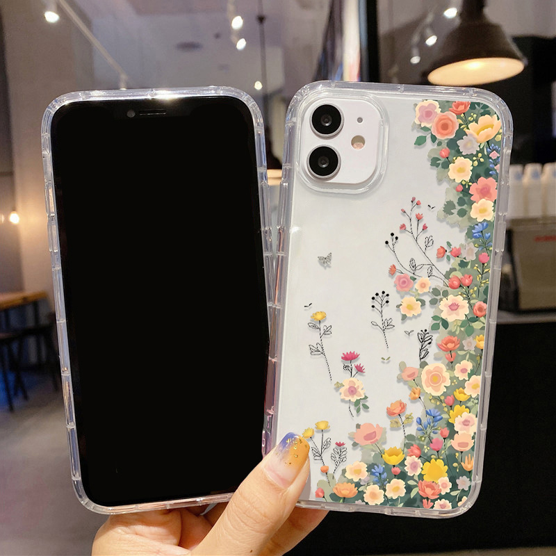 봄꽃과 나비 무늬가 프린트된 충격 방지 아이폰 케이스  - Phone Cases Wildflower 리뷰 및 가격