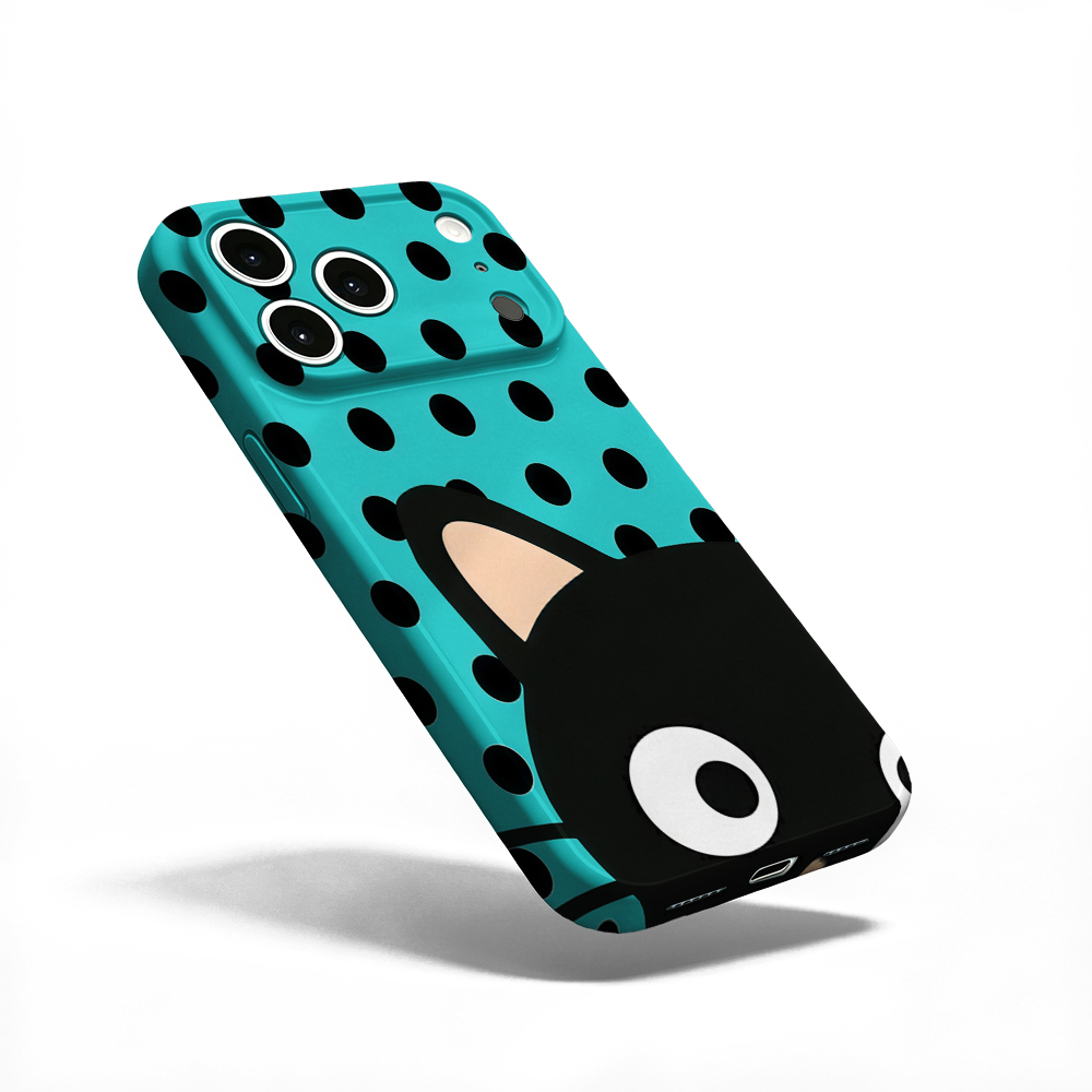 터키석색 물방울 무늬 고양이 디자인 아이폰 케이스 (아 - Phone Cases Mous 리뷰 및 가격
