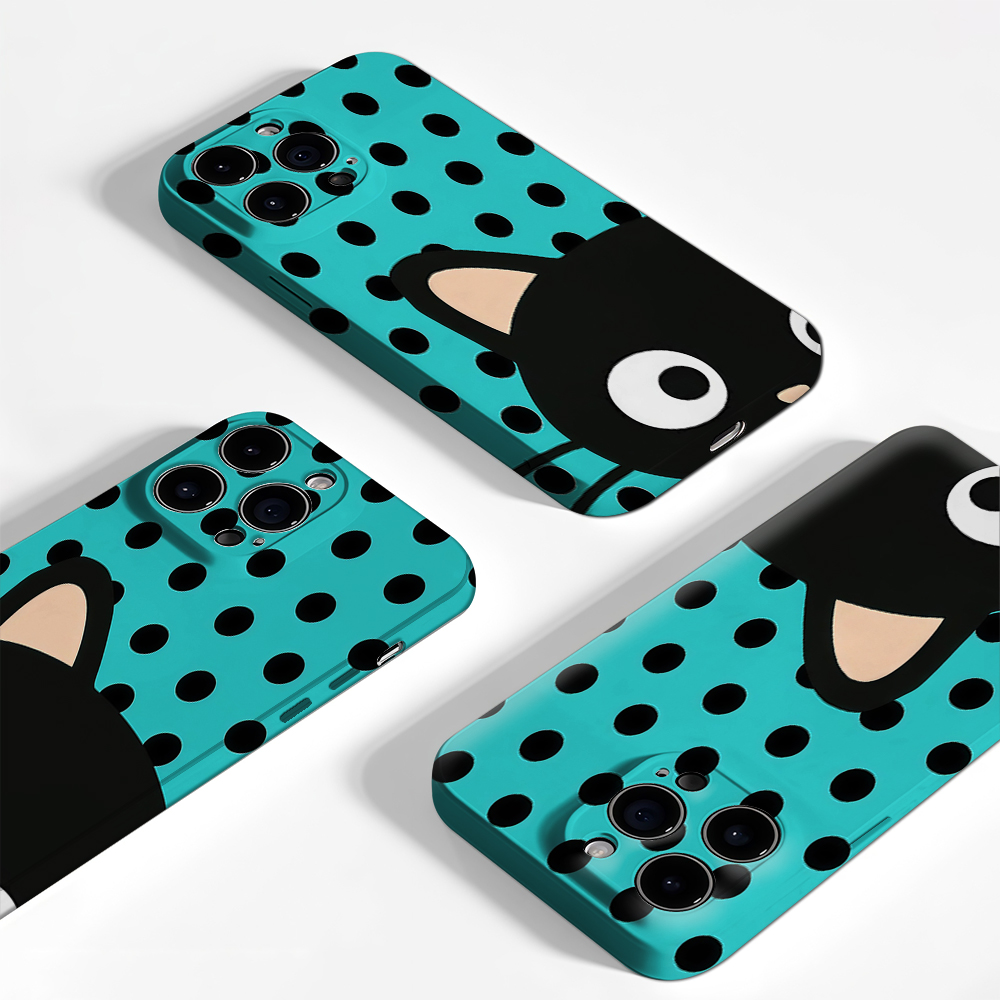 터키석색 물방울 무늬 고양이 디자인 아이폰 케이스 (아 - Phone Cases Mous 리뷰 및 가격