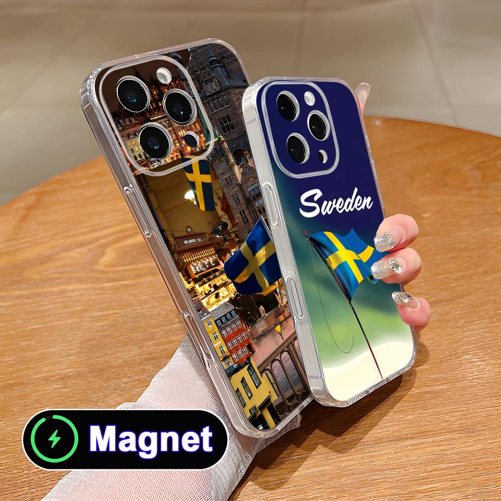 스웨덴 국기 디자인 아이폰 17 16 15 14 13  - Phone Cases Sweden 리뷰 및 가격
