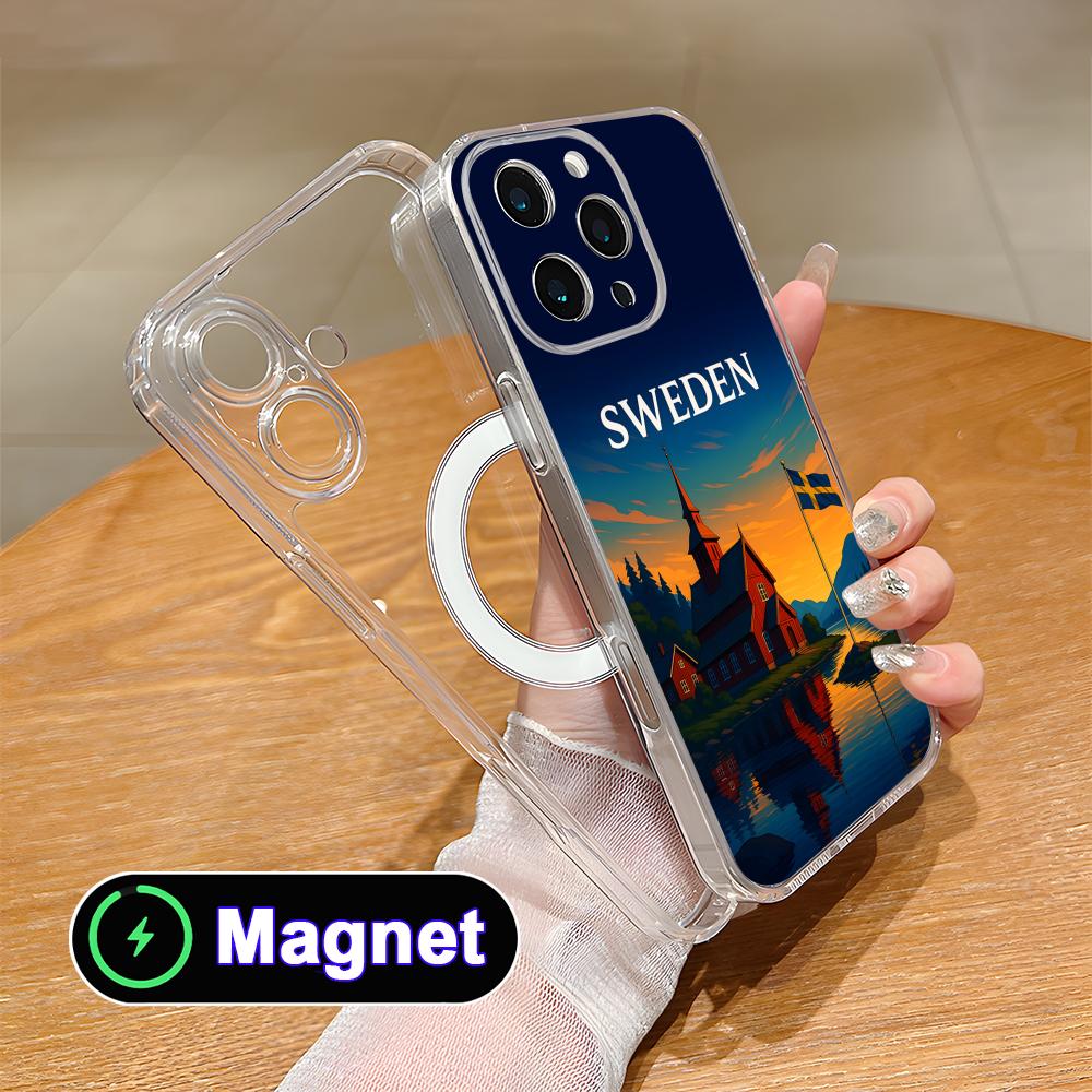 스웨덴 국기 디자인 아이폰 17 16 15 14 13  - Phone Cases Sweden 리뷰 및 가격
