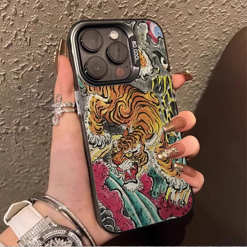 동양풍 예술적 장엄한 호랑이 패턴 케이스 (아이폰 12 - Phone Cases Near Me 리뷰 및 가격
