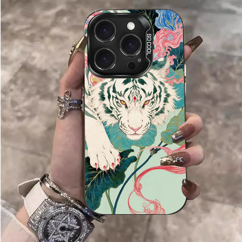 동양풍 예술적 장엄한 호랑이 패턴 케이스 (아이폰 12 - Phone Cases Near Me 리뷰 및 가격