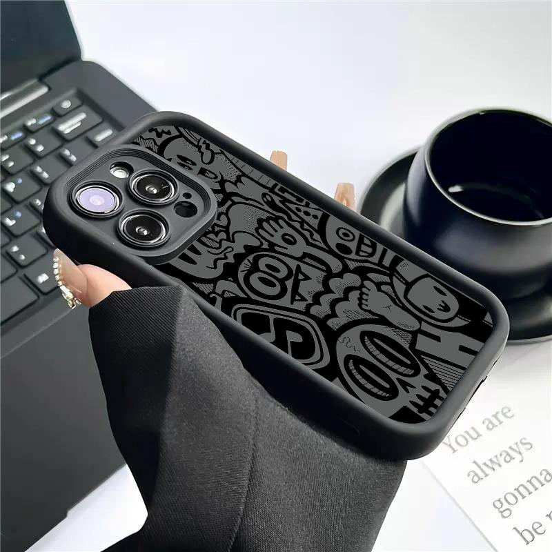 블랙 그래피티 폰 케이스 아이폰 17 16 프로 맥스  - Phone Cases Mous 리뷰 및 가격