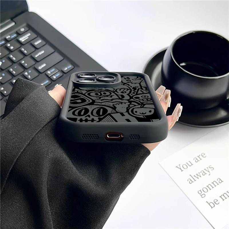 블랙 그래피티 폰 케이스 아이폰 17 16 프로 맥스  - Phone Cases Mous 리뷰 및 가격