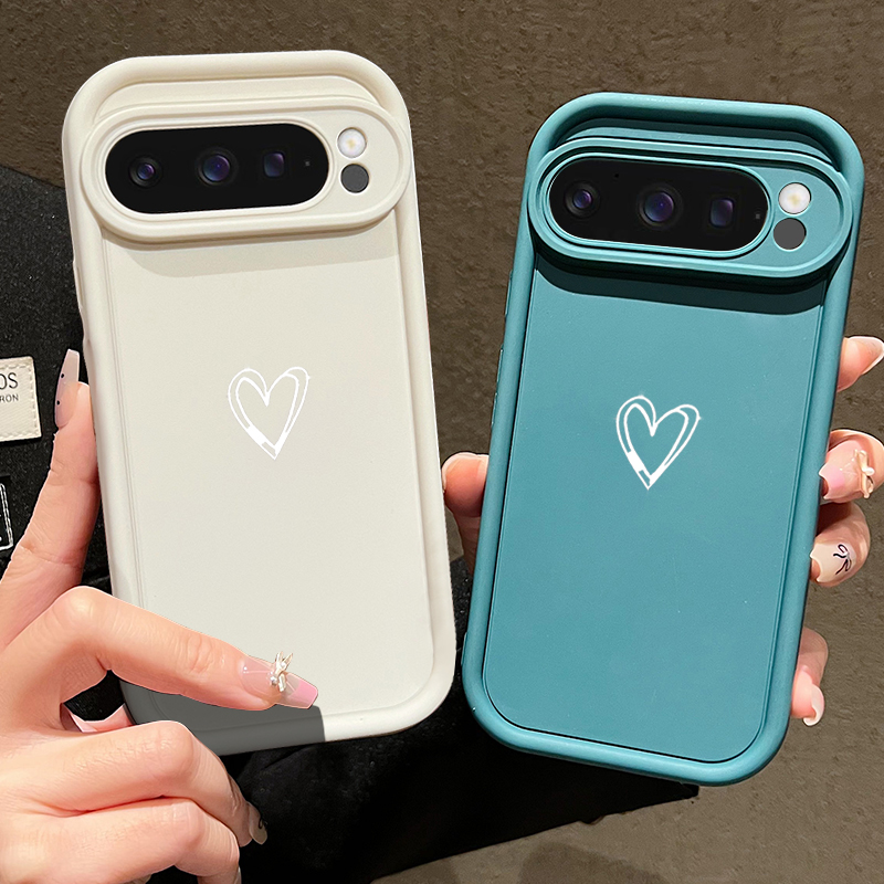 심플 러브 패턴 소프트 케이스 구글 픽셀 10 9 8  - Phone Cases Google Pixel 10 Pro 리뷰 및 가격