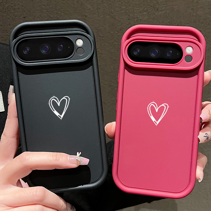 심플 러브 패턴 소프트 케이스 구글 픽셀 10 9 8  - Phone Cases Google Pixel 10 Pro 리뷰 및 가격