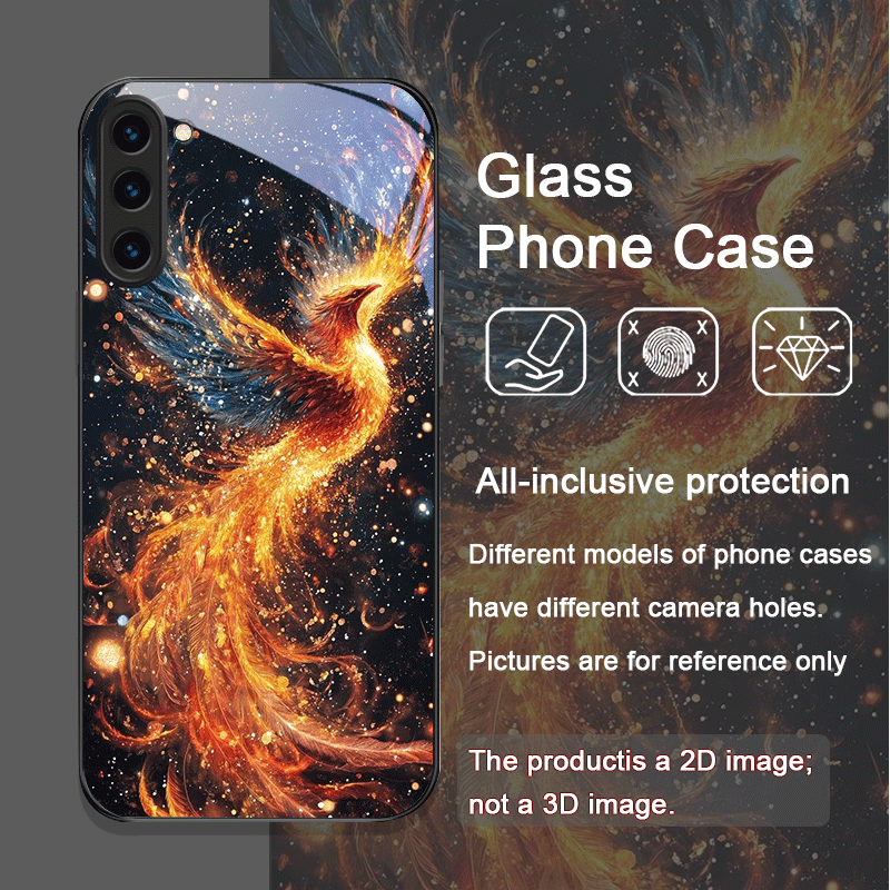 미학적인 불사조 깃털 패턴 강화유리 폰 케이스 삼성 갤 - Phone Cases Samsung S24 리뷰 및 가격