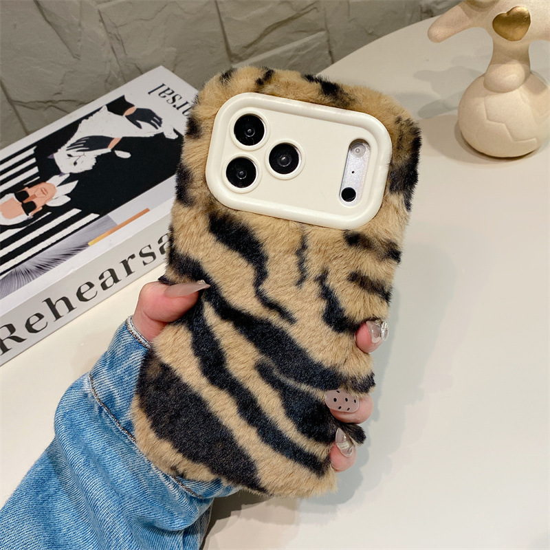 럭셔리 지브라 패턴 플러시 폰 케이스 (아이폰 17 에 - Phone Cases Iphone 16 Pro 리뷰 및 가격