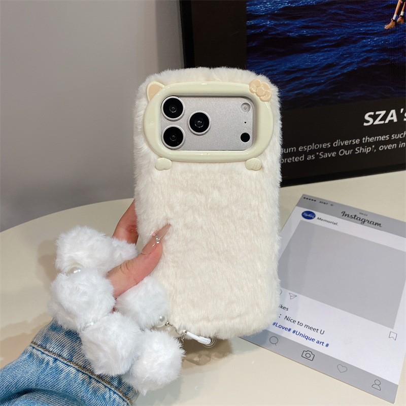 고급 솔리드 컬러 퍼리 플러시 폰 케이스 (아이폰 17 - Phone Cases Iphone 16 Pro 리뷰 및 가격
