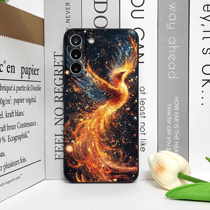 럭셔리 피닉스 불 깃털 패턴 폰 케이스 구글 픽셀 10 - Phone Cases Google Pixel 10 Pro 리뷰 및 가격