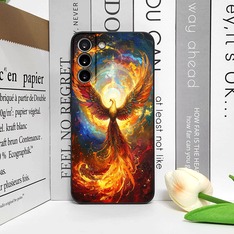 럭셔리 피닉스 불 깃털 패턴 폰 케이스 구글 픽셀 10 - Phone Cases Google Pixel 10 Pro 리뷰 및 가격