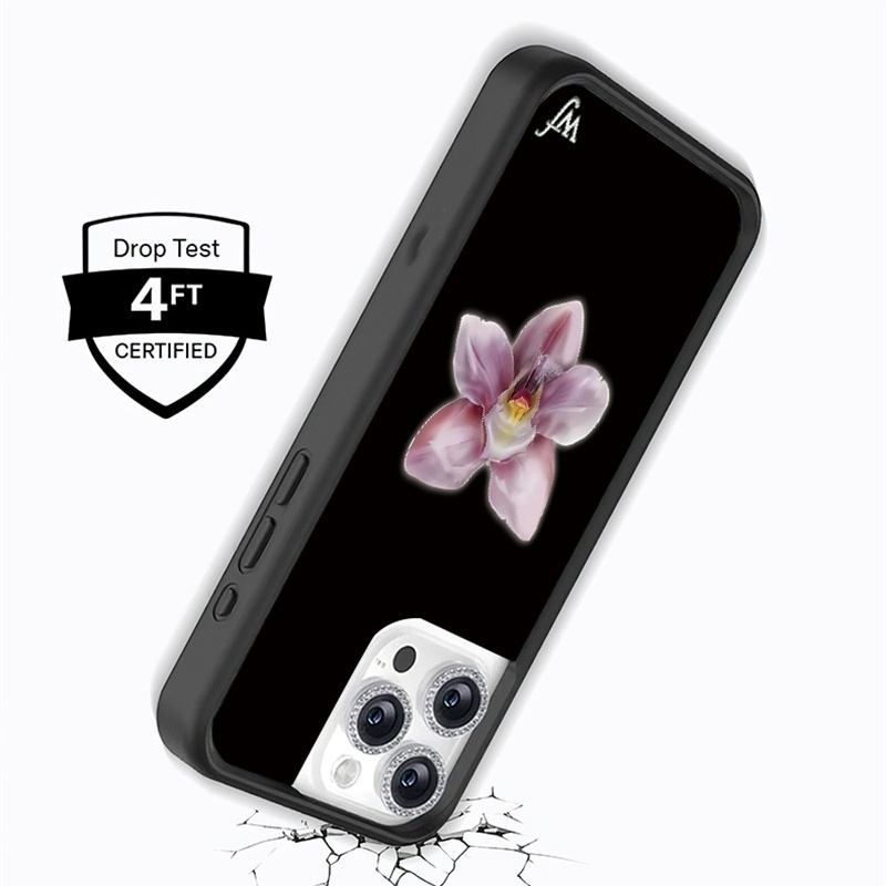 야생화 INS 블랙 퍼플 핑크 꽃 피는 난초 폰 케이스 - Phone Cases Wildflower 리뷰 및 가격