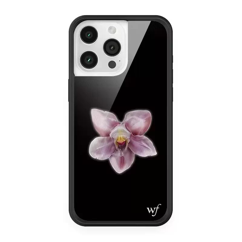 야생화 INS 블랙 퍼플 핑크 꽃 피는 난초 폰 케이스 - Phone Cases Wildflower 리뷰 및 가격