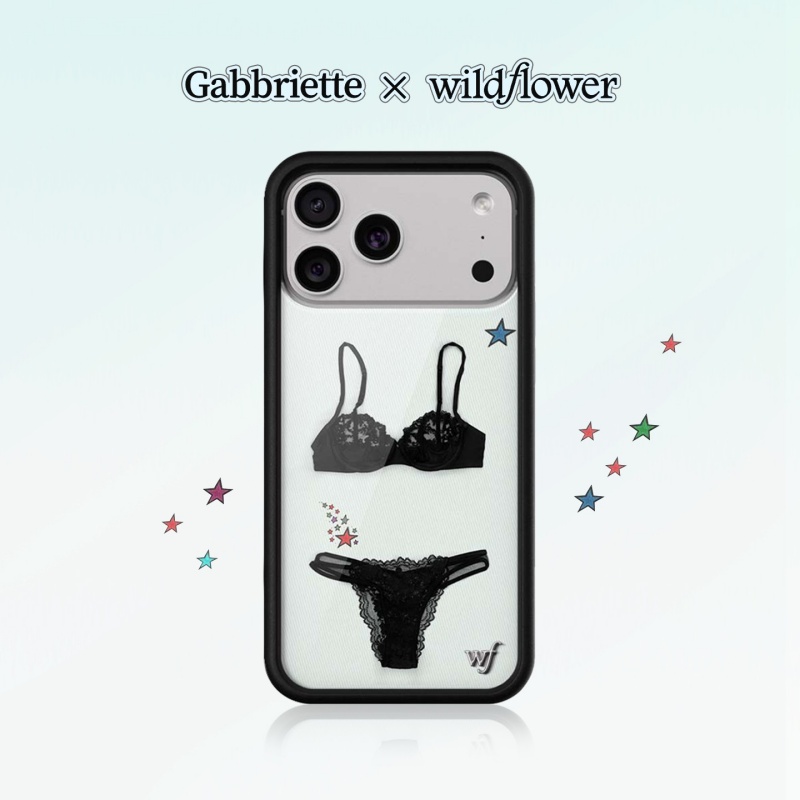 와일드플라워 INS 가브리에 블랙 레이스 러버 브라 폰 - Phone Cases Wildflower 리뷰 및 가격