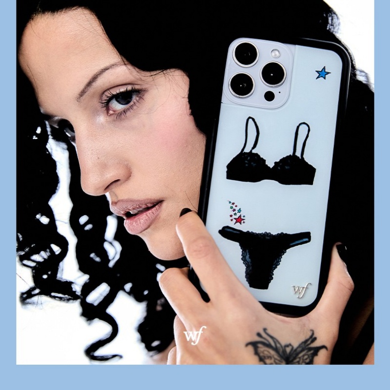 와일드플라워 INS 가브리에 블랙 레이스 러버 브라 폰 - Phone Cases Wildflower 리뷰 및 가격