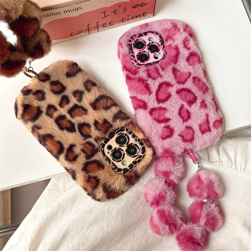 세련된 레오파드 무늬의 부드러운 플러시 소재 아이폰 1 - Phone Cases Iphone 16 Pro 리뷰 및 가격