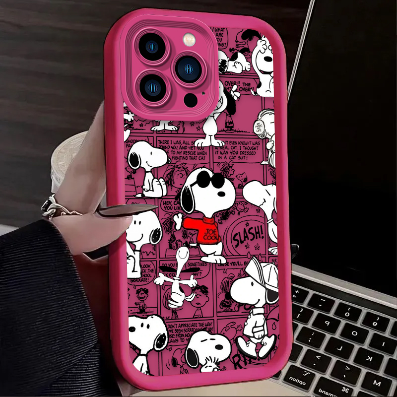 귀여운 스누피 빈티지 만화 스타일 소프트 폰 케이스 ( - Phone Cases Near Me 리뷰 및 가격