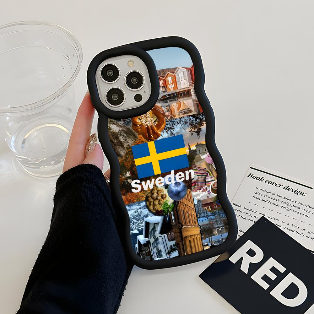 스웨덴 국기 디자인 아이폰 17 16 15 14 13  - Phone Cases Sweden 리뷰 및 가격