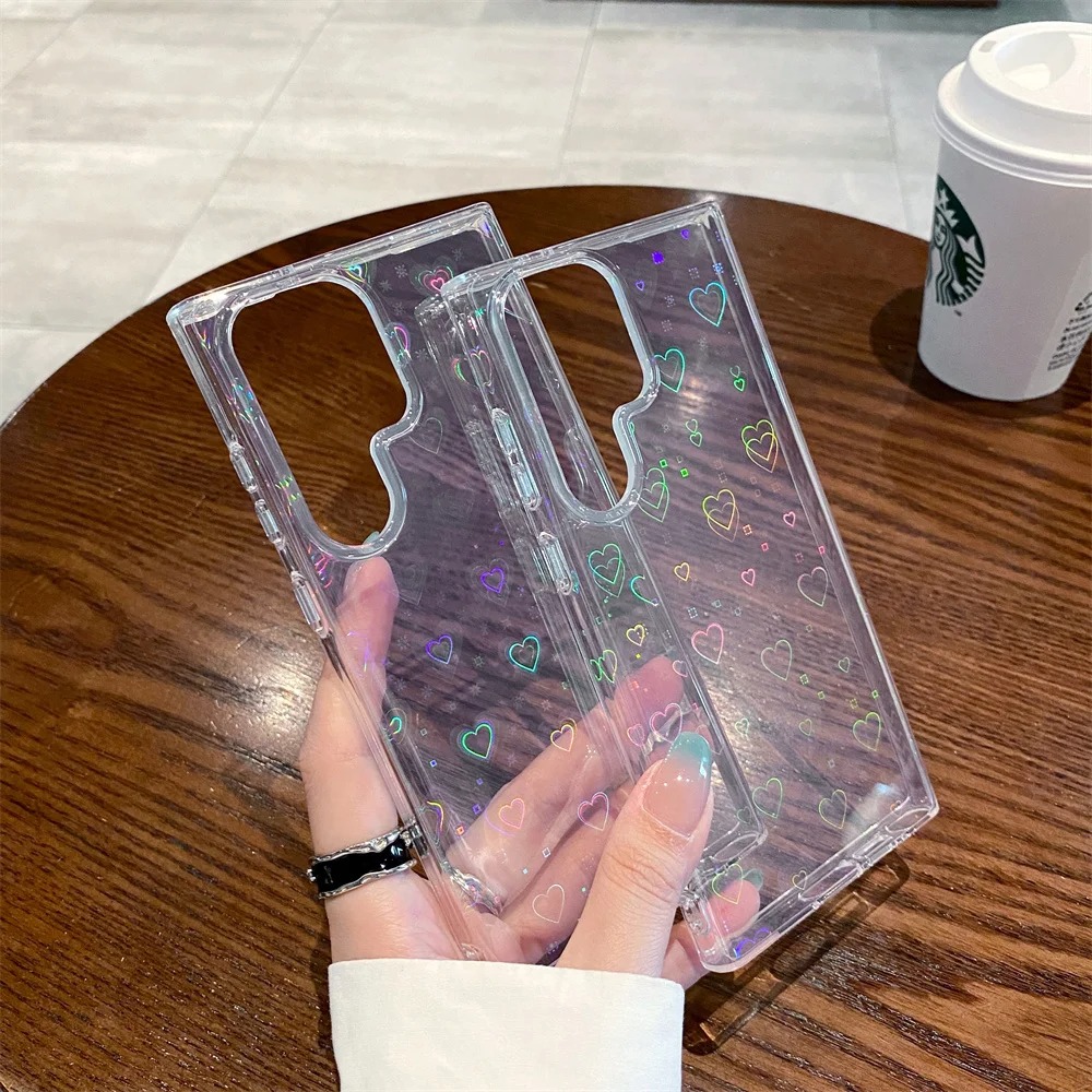 갤럭시 S26 울트라 레이저 그라데이션 러브 하트 투명 - Phone Cases Disney 리뷰 및 가격