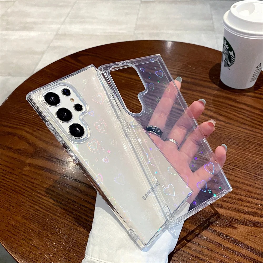 갤럭시 S26 울트라 레이저 그라데이션 러브 하트 투명 - Phone Cases Disney 리뷰 및 가격