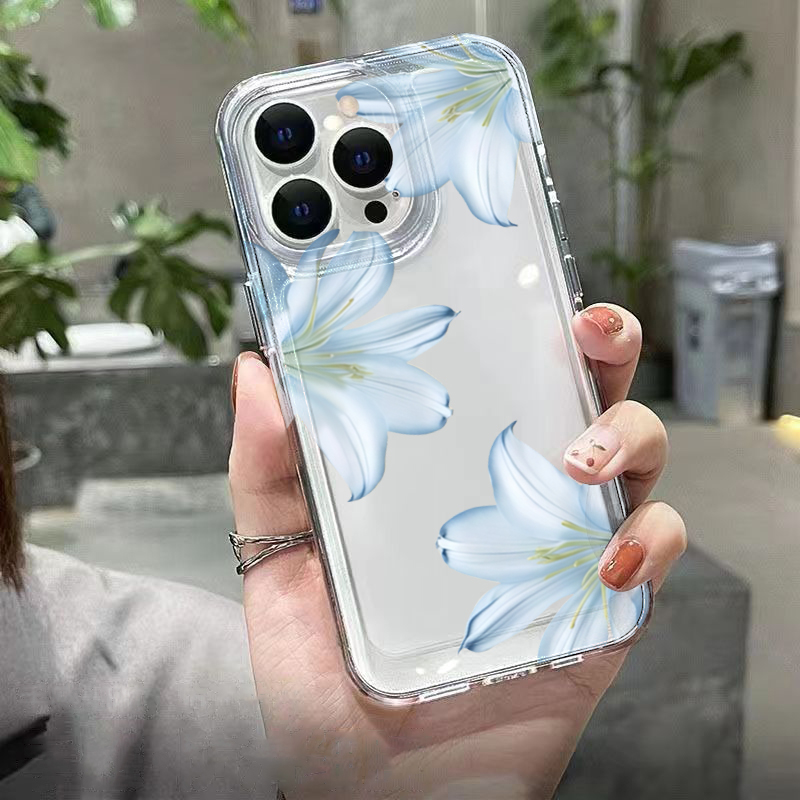 세련된 화이트 백합꽃 디자인 아이폰 17 16 15 P - Phone Cases Xs 리뷰 및 가격