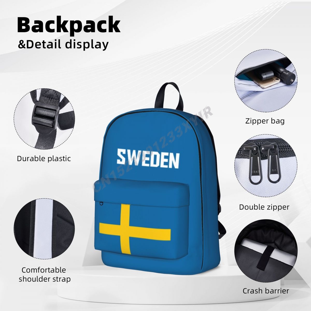 유니섹스 배낭 스웨덴 국기 스웨덴 스티치 책가방 메신저 - Phone Cases Sweden 리뷰 및 가격