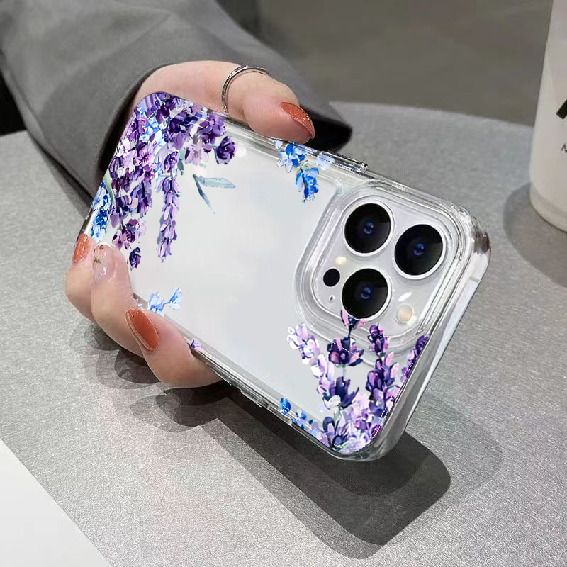 보라색 꽃무늬 소프트 TPU 폰 케이스 (아이폰 17, - Phone Cases Mous 리뷰 및 가격